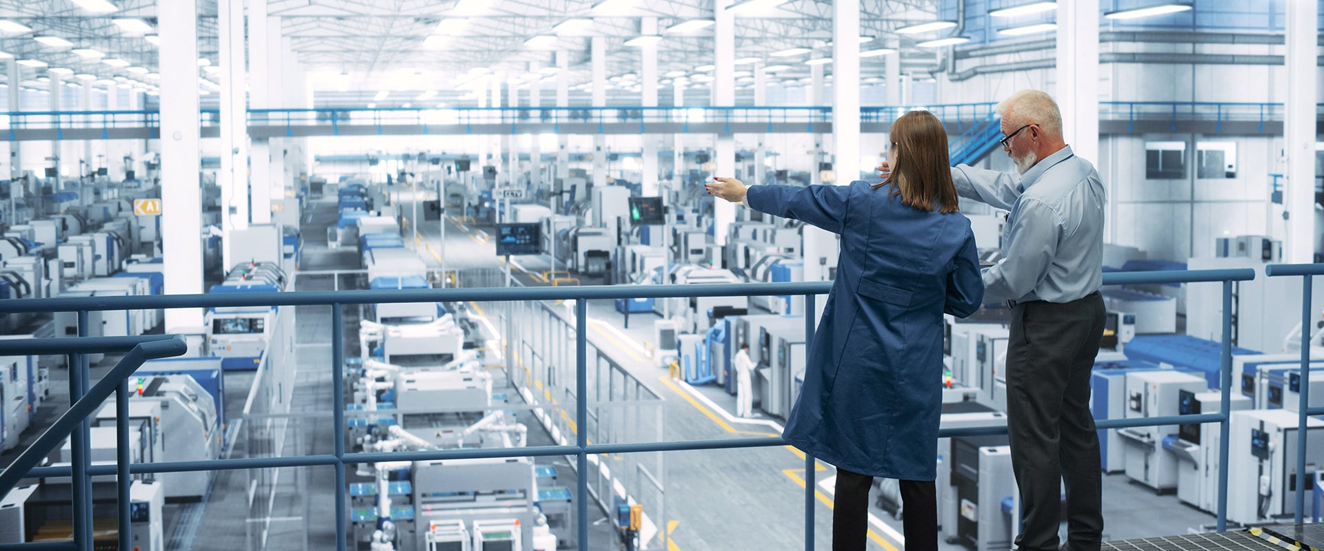 workers in manufacturing plant