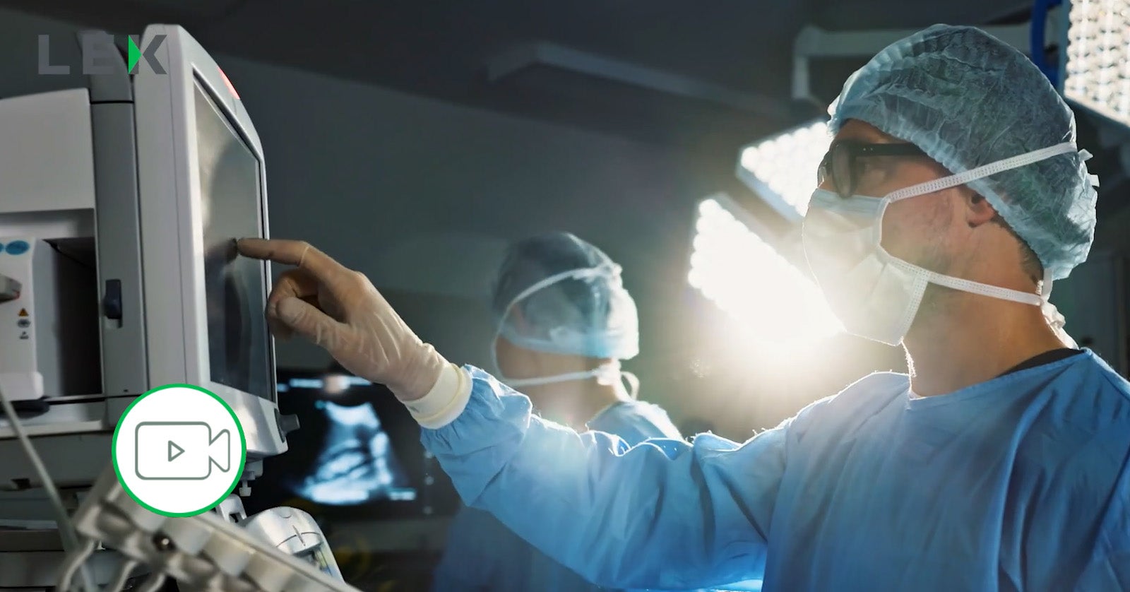 physician reviewing xrays